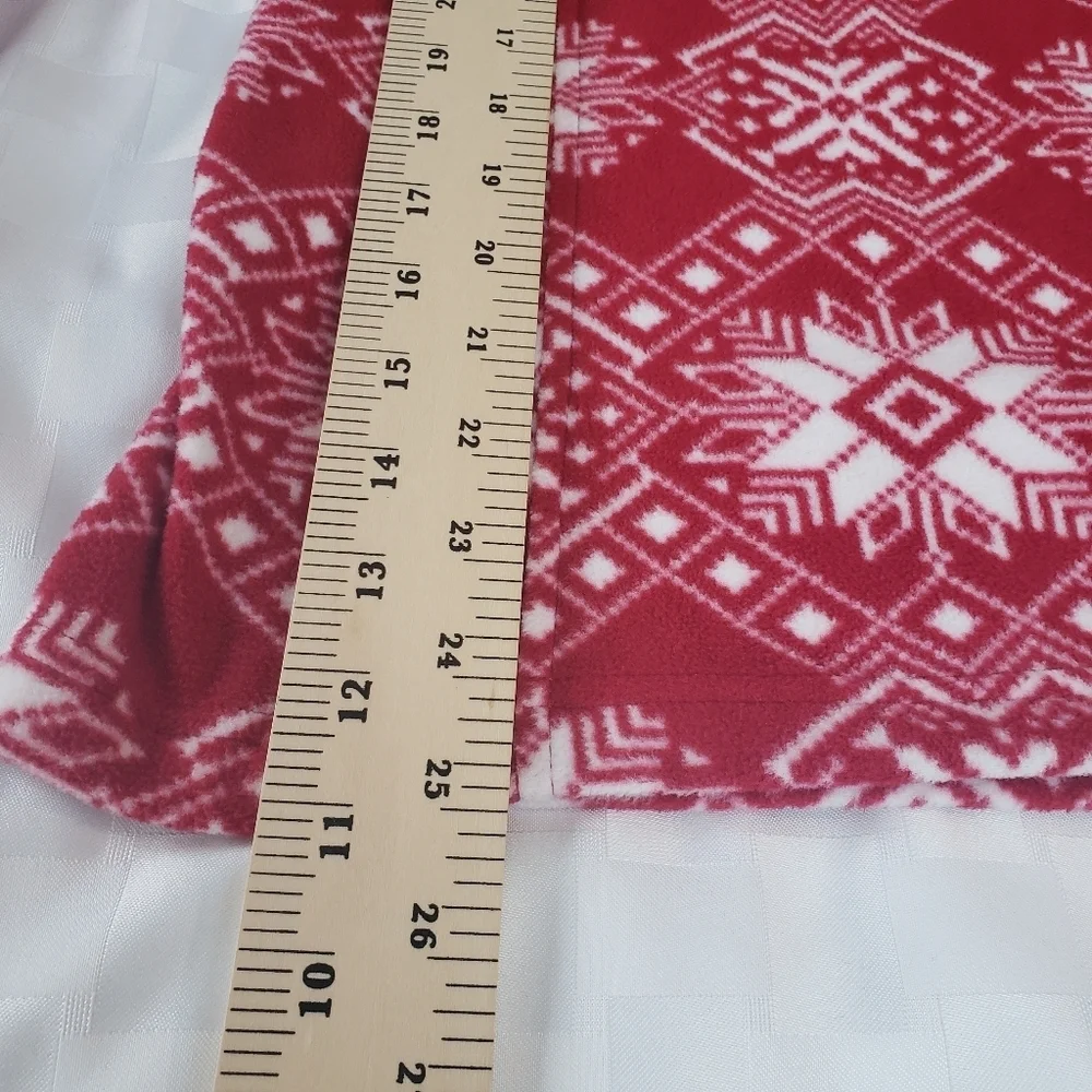 Lands End  Red Quarter Zipper Mock Neck Women's Fleece Size XS   NWOT